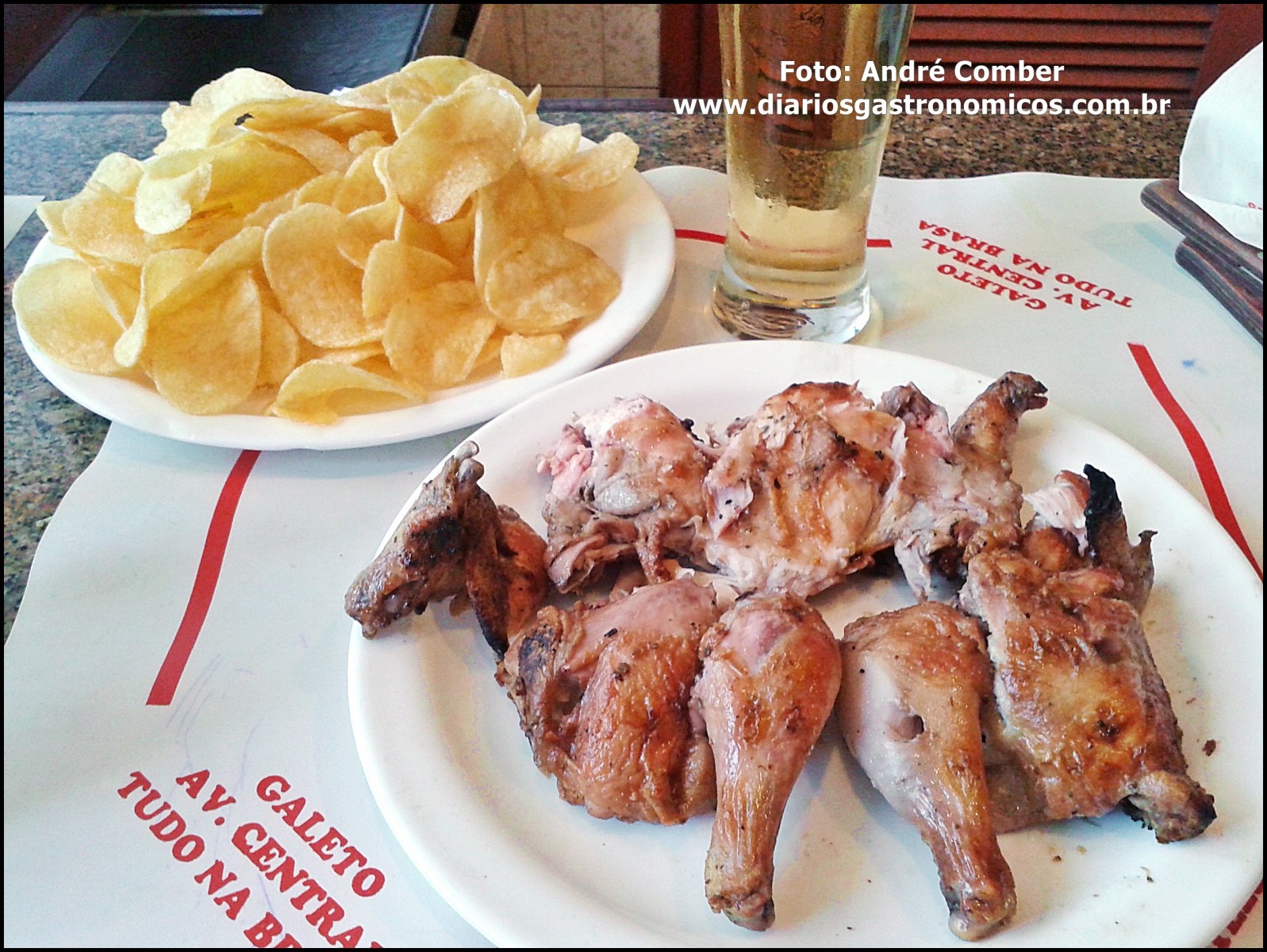 Galeto Central, galeto na brasa, batata portuguesa