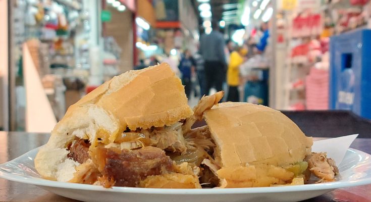Mercadão da Lapa, saunduíche de pernil
