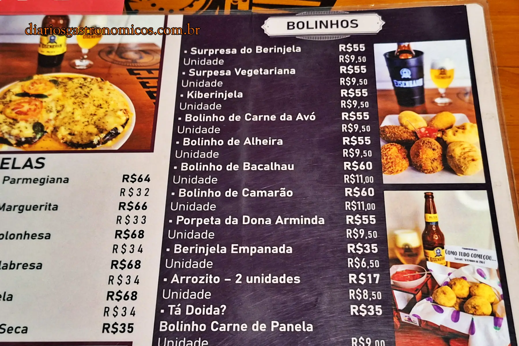 Bar do Berinjela, Tatuapé, São Paulo, boteco, comida de boteco, Surpresa de Berinjela, linguiça curada, Kiberinjela