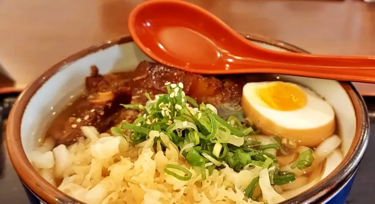 Macarrão Udon, Udon Jinbei, Udon, comida japonesa, comida asiática, macarrão japonês, caldo de macarrão, massa japonesa, Lamen, Ramen, Bairro da Liberdade, São Paulo, Kakuni Udon